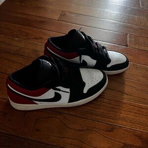Air Jordan 1 Low (Red, Black, & White)